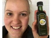 LEMON INFUSED EXTRA VIRGIN OLIVE OIL COLD PRESSED  NOT BIODYNAMIC CERTIFIED 100 ml From Viridis Grove Katikati